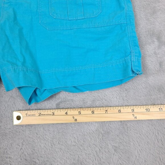 Vintage Ralph Lauren Polo Jean Co. Shorts RL 67 Blue Cyan Sz 10 Pockets - Picture 13 of 13